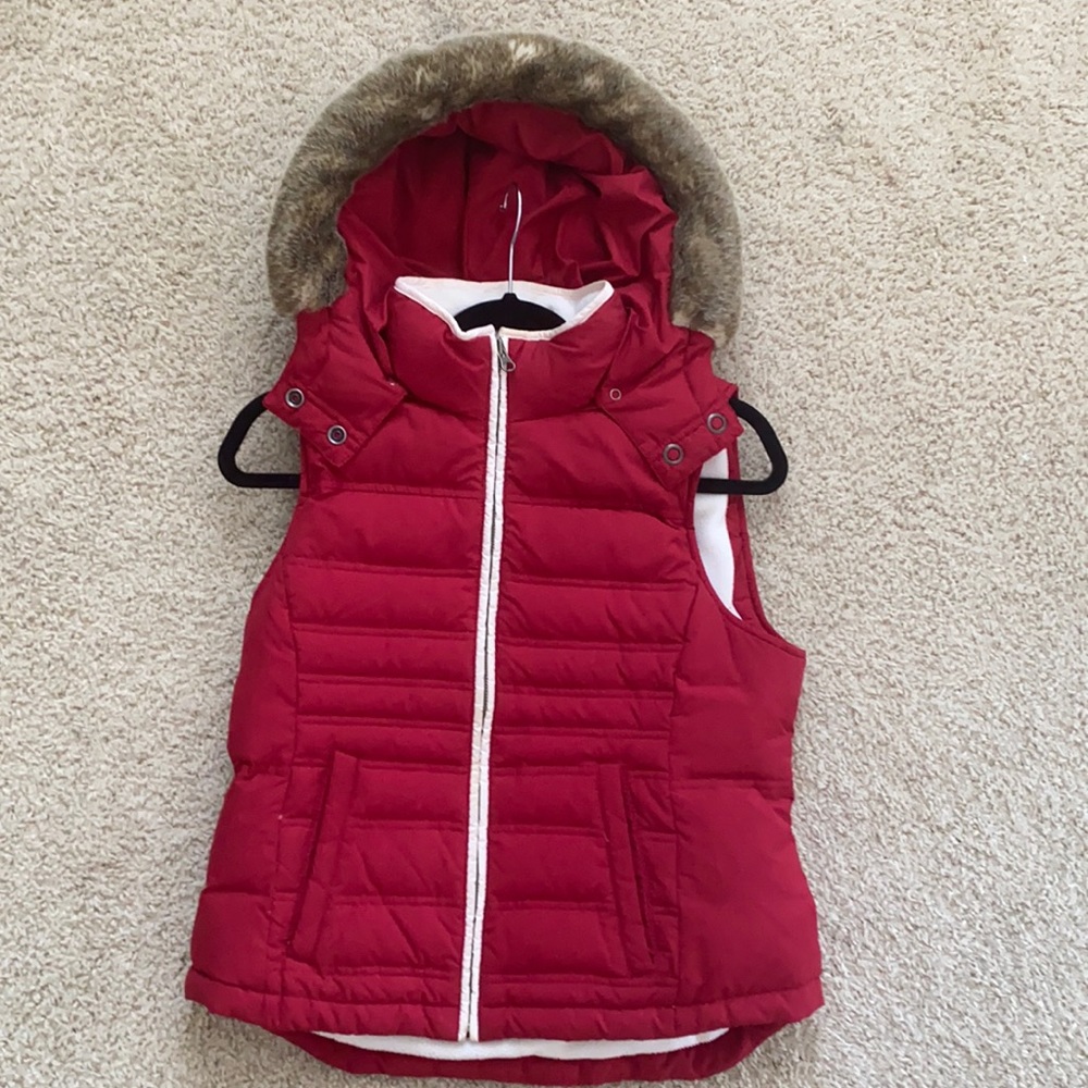 Red Puffer vest
